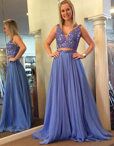 Chic Two Pieces Evening Formal Dress Cheap 2018 A line Chiffon V neck With Sparkly Crystal Beaded Ruched Long Prom Formal Pageant Dresses, Daffodil
Chic Two Pieces Evening Formal Dress Cheap 2018 A line Chiffon V neck With Sparkly Crystal Beaded Ruched Long Prom Formal Pageant Dresses, Daffodil