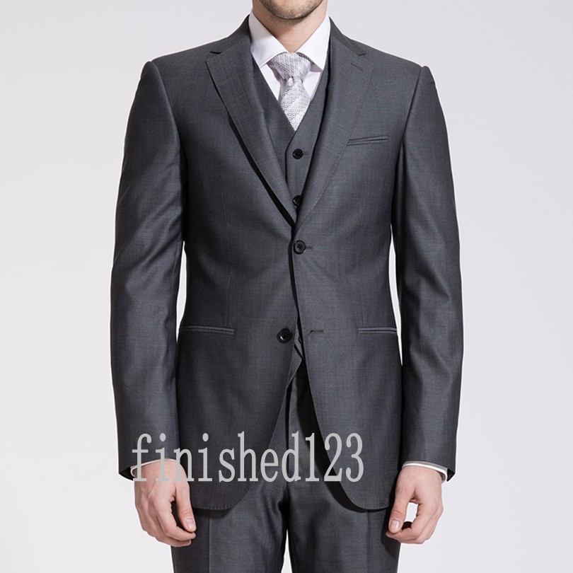 Custom Made Two Button Side Slit Gray Groom Tuxedos Notch Lapel Groomsmen Best Man Wedding Prom Dinner Suits (Jacket+Pants+Vest+Tie) G5155, Khaki
Custom Made Two Button Side Slit Gray Groom Tuxedos Notch Lapel Groomsmen Best Man Wedding Prom Dinner Suits (Jacket+Pants+Vest+Tie) G5155, Khaki