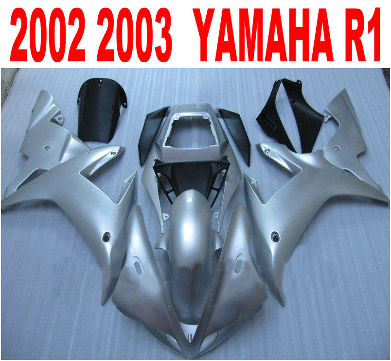 Injection molding fairings set for YAMAHA YZF R1 2002 2003 high quality silver black fairing kit YZF-R1 02 03 LQ26, Same as the picture shows
Injection molding fairings set for YAMAHA YZF R1 2002 2003 high quality silver black fairing kit YZF-R1 02 03 LQ26, Same as the picture shows