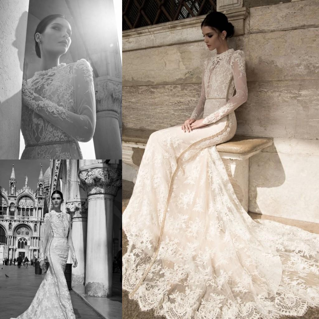 Inbal Dror 2019 Spring Lace Sheer Beach Wedding Dresses Summer High Collar Modest Long Sleeves Vintage High Neck Court Train Bridal Gowns, Red
Inbal Dror 2019 Spring Lace Sheer Beach Wedding Dresses Summer High Collar Modest Long Sleeves Vintage High Neck Court Train Bridal Gowns, Red