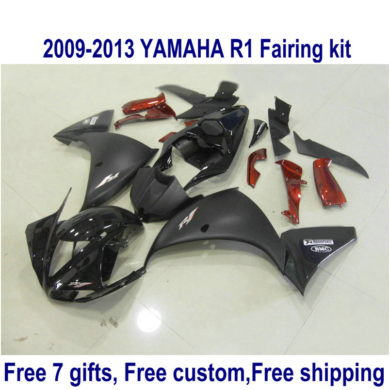 High quality fairing kit for YAMAHA R1 2009-2011 2012 2013 copper black YZF R1 fairings set 09-13 bodywork HA31, Same as the picture shows
High quality fairing kit for YAMAHA R1 2009-2011 2012 2013 copper black YZF R1 fairings set 09-13 bodywork HA31, Same as the picture shows