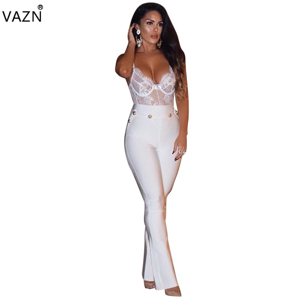 VAZN 2018 Hot Sale Exotic Designer Casual Pants Full Length Sexy Pants High Waist Women Pants S2014 q1118, White
VAZN 2018 Hot Sale Exotic Designer Casual Pants Full Length Sexy Pants High Waist Women Pants S2014 q1118, White