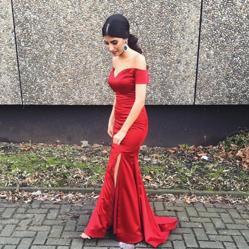 Dark Red Mermaid Formal Evening Dresses With Off Shoulder back Zipper Side Split Vestidos de Festa Long Stain Party Prom Dresses 2016, Pink
Dark Red Mermaid Formal Evening Dresses With Off Shoulder back Zipper Side Split Vestidos de Festa Long Stain Party Prom Dresses 2016, Pink
