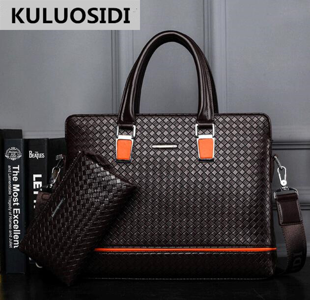 wholesale brand package fashion woven leather portable briefcase business woven men handbags gentleman temperament leather business package, Brown
wholesale brand package fashion woven leather portable briefcase business woven men handbags gentleman temperament leather business package, Brown