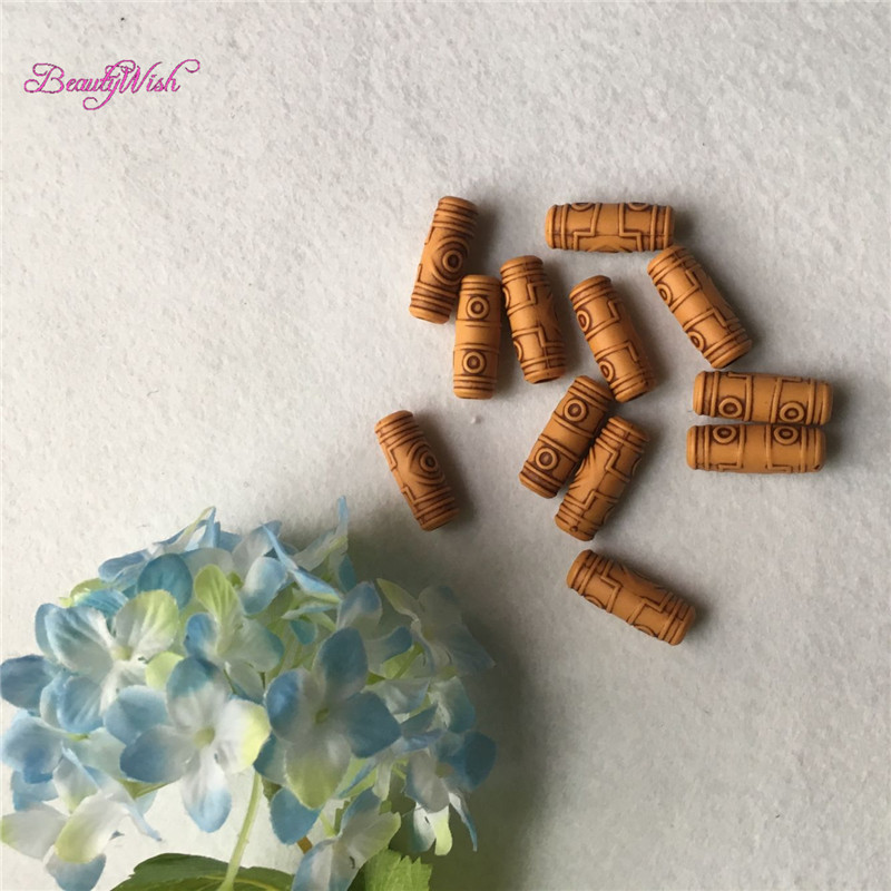 50Pcs Plastic Beautiful Braiding Hair Dreadlock Beads 6mm Big Hole Hair accessaries