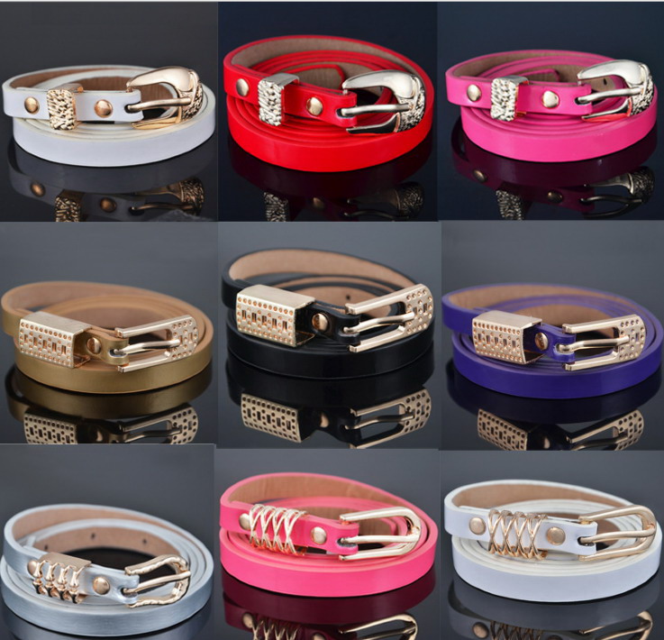 2015 candy color solid Ladies PU LeatherThin Skinny Waistband Belt Fashion Belts mixed design color 30pcs/lot #3843
2015 candy color solid Ladies PU LeatherThin Skinny Waistband Belt Fashion Belts mixed design color 30pcs/lot #3843