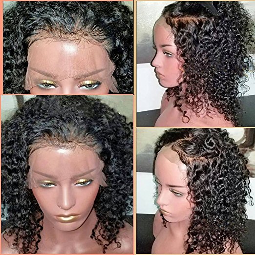 hd 360 lace frontal wigs kinky curly Brazilian human hair wig Pre Plucked Natural Hairline 150% Density glueless virgin remy 13x4 front diva1