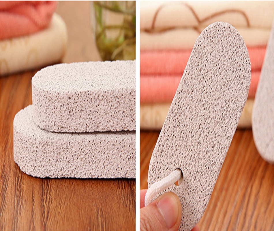 200pcs/lot Foot Bath Pumice Stone Scruber Hard Dead Skin Remover Scrub Feet Exfoliating Calluses Brush Foot Care Tool Dead Skin Remover