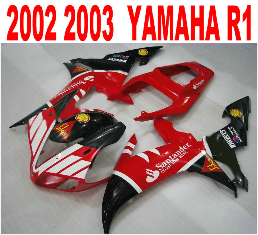 Customize injection fairings kit for YAMAHA R1 02 03 fairing body kits yzf r1 2002 2003 black red Santander motobike parts LQ49, Same as the picture shows
Customize injection fairings kit for YAMAHA R1 02 03 fairing body kits yzf r1 2002 2003 black red Santander motobike parts LQ49, Same as the picture shows