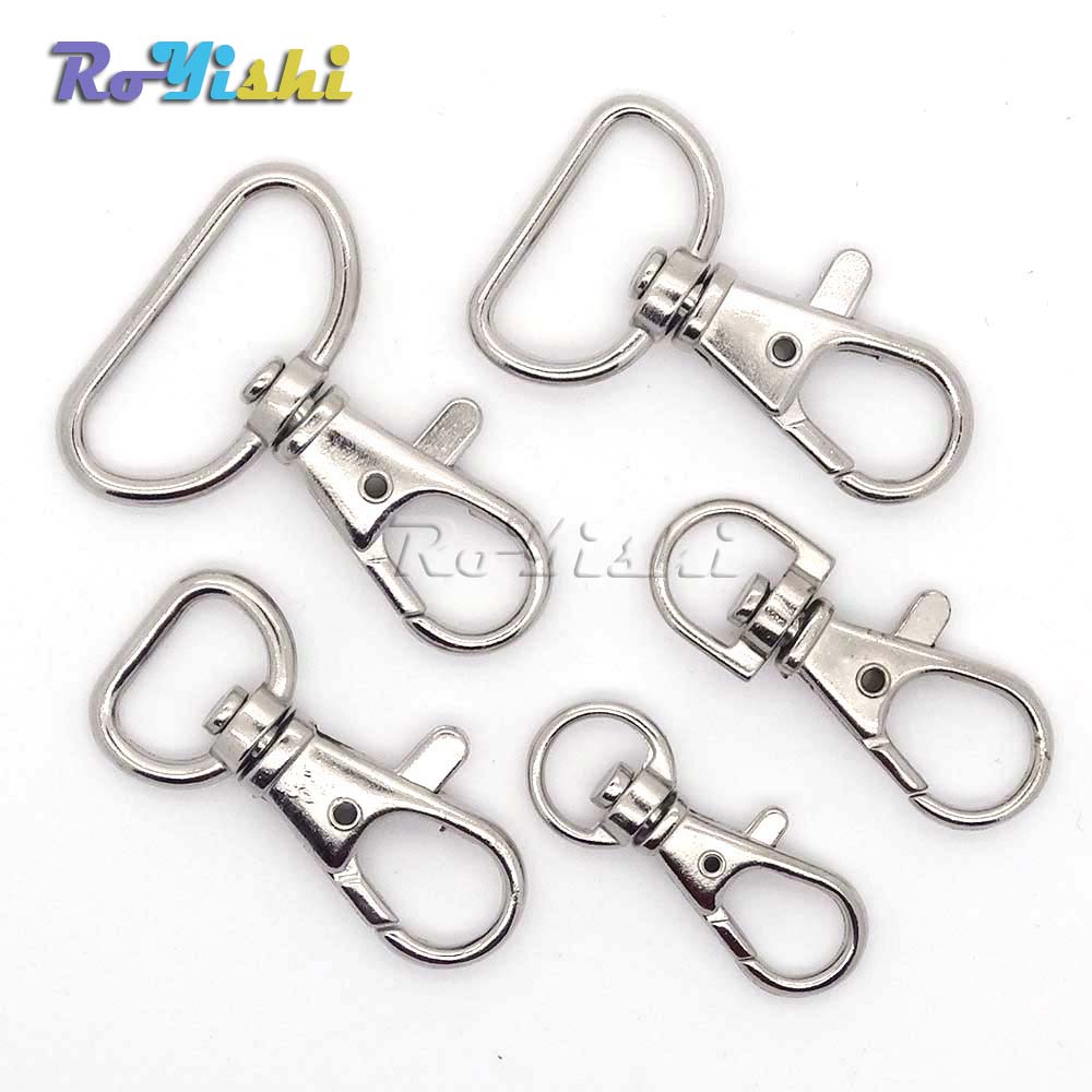 100pcs/lot Matel Snap Hooks Rotary Swivel For Backpack Webbing 8.9mm-25.4mm Nickel Plated Lobster Clasps
100pcs/lot Matel Snap Hooks Rotary Swivel For Backpack Webbing 8.9mm-25.4mm Nickel Plated Lobster Clasps