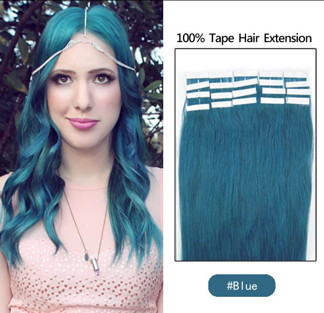 19 Colors Indian Hair Skin Weft Remy Double Sided Tape In On Human Hair Extensions 20pcs/lot - view 7