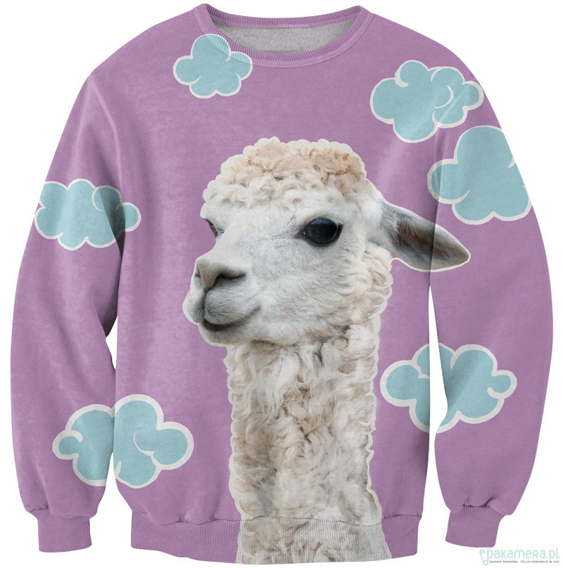 w1216 Crewneck Sweatshirt Bread Donuts Alpaca Llamas Animal 3d Print Women/Men Sweats Sport Jumper Hoodies Tops plus size S-2XL