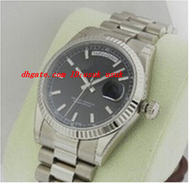 Luxury Wristwatch 118239 18kt White Gold Black Stick Dial Stainless steel Bracelet Men's Sport Wristwatches Automatic Mens Watch
Luxury Wristwatch 118239 18kt White Gold Black Stick Dial Stainless steel Bracelet Men's Sport Wristwatches Automatic Mens Watch