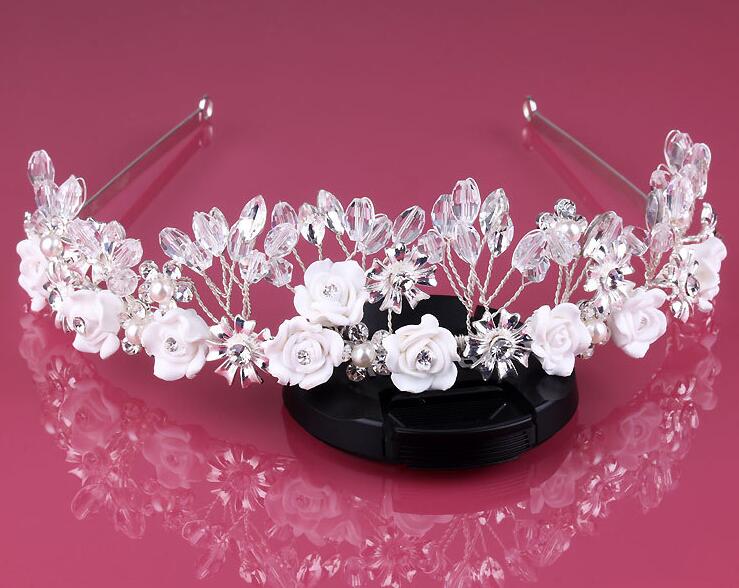 Tiara Bridal crowns jewelry Romantic Rhinestone Tiara Bridal Wedding Accessories Party Jewelry Wedding Accessories party dress HT031