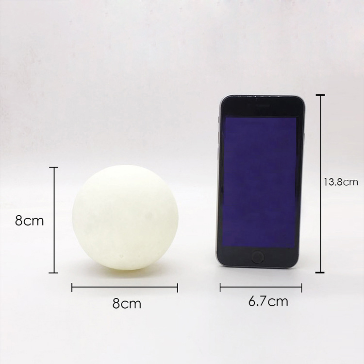 3D LED Night Magical Moon LED Light Moonlight Desk Lamp USB Rechargeable 3D Light Colors Stepless for Home Decoration Christmas lights 1B
3D LED Night Magical Moon LED Light Moonlight Desk Lamp USB Rechargeable 3D Light Colors Stepless for Home Decoration Christmas lights 1B
