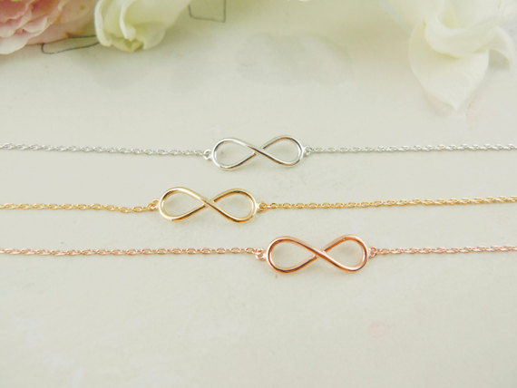 10PCS Gold Silver Unique Simple Infinity Bracelets Men Cute One Direction Infinite Bracelet Number Figure 8 Eight Bracelet