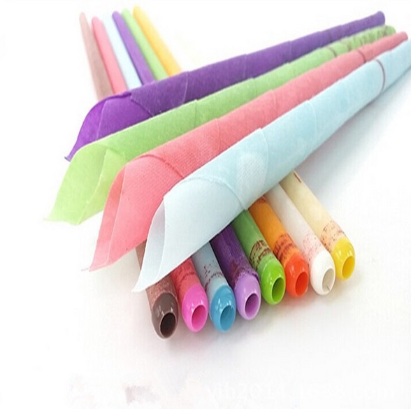 MIX COLORS 100Pcs Indian Ear Candle Aromatherapy Therapy Medical Natural Bee wax Ear Care Natural Bee wax Ear Candles