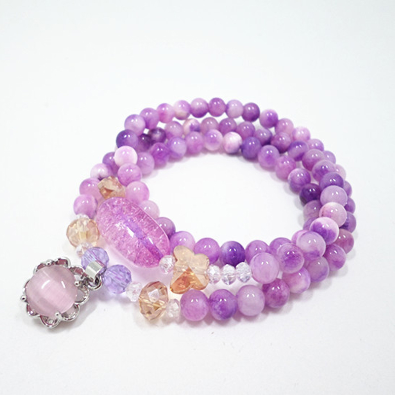6mm Beads Natural Purple Agates Stone Bracelets Romantic Elegant Women Strand Beaded Bracelet Fashion Ladies Jewelry Gifts 50cm
6mm Beads Natural Purple Agates Stone Bracelets Romantic Elegant Women Strand Beaded Bracelet Fashion Ladies Jewelry Gifts 50cm