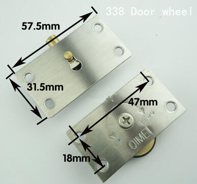 338 stainless steel copper core wardrobe door pulley wheel sliding door