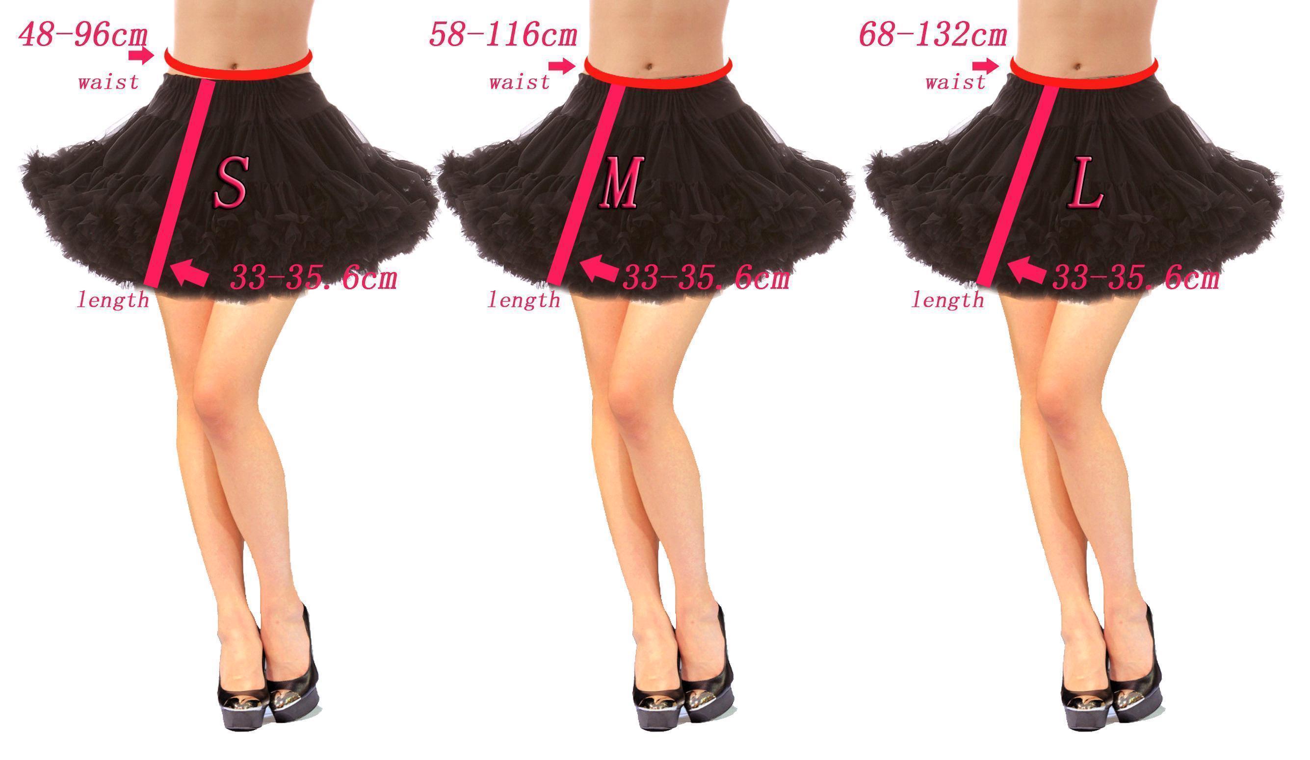 Little Black Skirts 18 50S Retro Underskirt Swing Vintage Petticoat Elastic Waist Short Mini Tutu Rockabilly Slip Colorful Cpa296