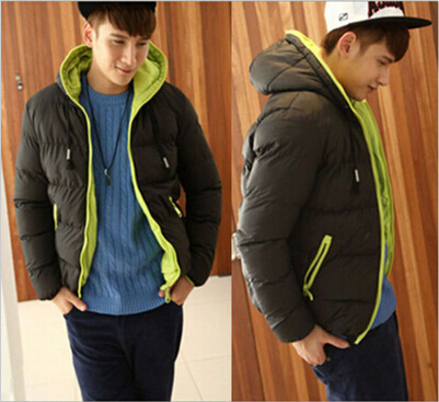Fall-Brand Tops New Men's Cotton Blend Coat Hooded Padded Jacket Casual Thick Outwear For Men Winter Plus Size Clothing For Men