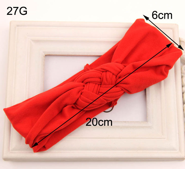 Kids Girls Cotton Headwraps Infant Baby girl Stretchy hairbands babies twisted hair accessories