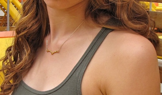 10PCS Gold Silver Tree Branch Necklace Nature Woodland Twig Necklaces Simple Olive Bar Necklace Plant Limb Necklaces for Women