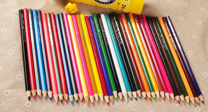 36 PCS/set wooden colored pencils for drawing Writing Sketch Painting Graffiti kids school supplies gift stationery 36 Colors in 1 Box