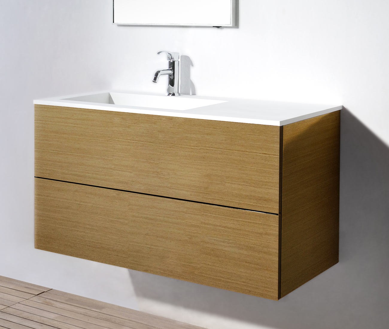 900mm X 460mmX500mm Bathroom Blum drawer Slider furniture Top Solid Surface Vanity Cloakroom Wall Hung Cabinet 2113