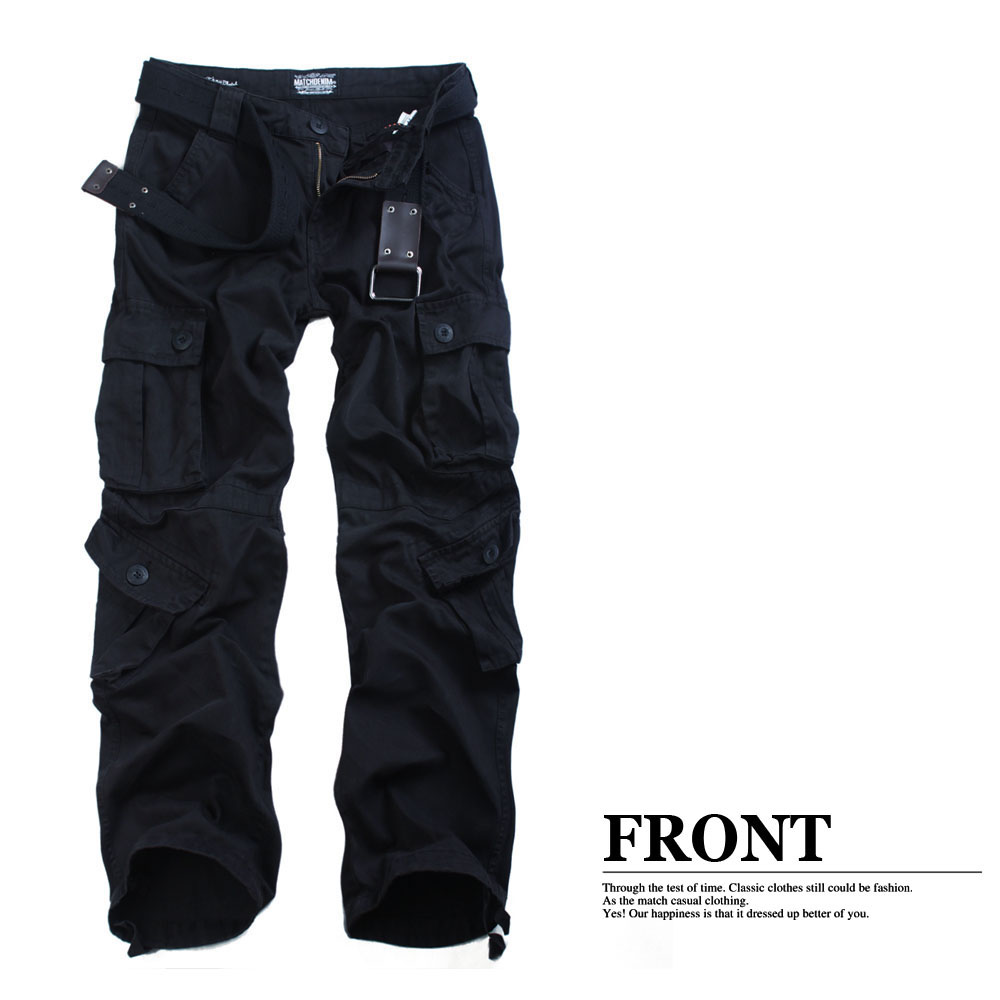 Wholesale-Mens Classic Matchstick Baggy Pants Slant Pocket Cargo Pants SZ 29-44 #3357