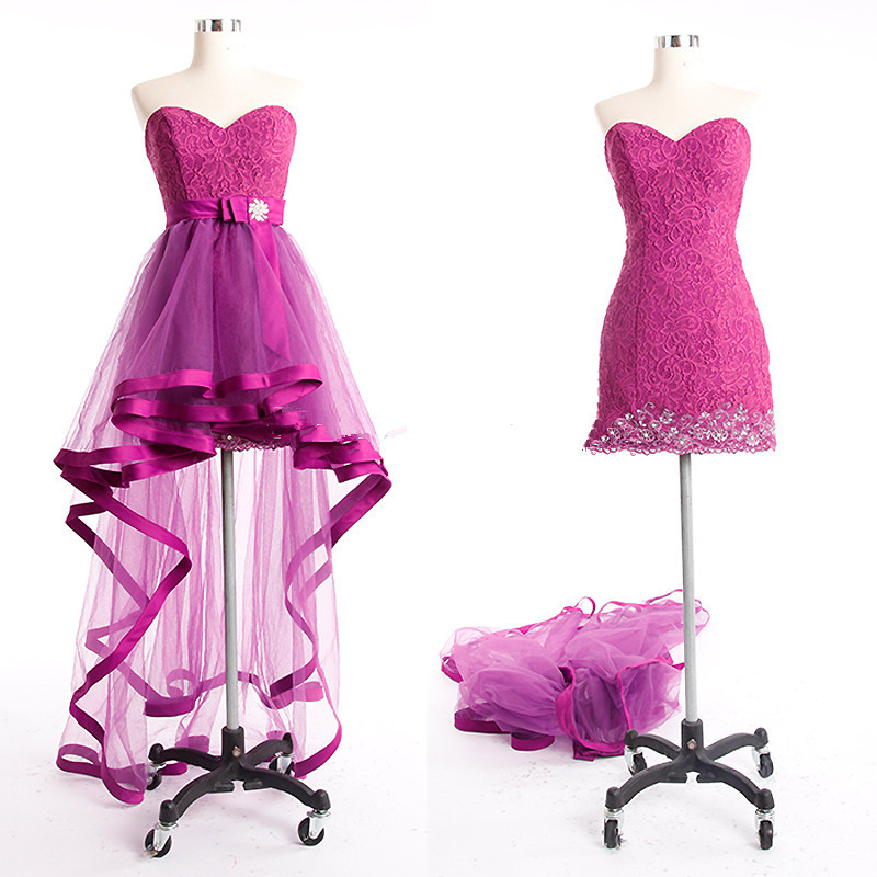 2019 Detachable Skirt Two Pieces Prom Dresses Sweetheart Lace Tulle Short Front Long Back Party Gowns Lace up Back Custom Made P159, Royal blue
2019 Detachable Skirt Two Pieces Prom Dresses Sweetheart Lace Tulle Short Front Long Back Party Gowns Lace up Back Custom Made P159, Royal blue