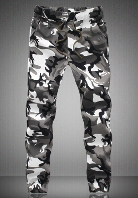 Wholesale-2016 HOT Dnine autumn army fashion hanging crotch jogger pants patchwork harem pants men crotch big Camouflage pants trousers