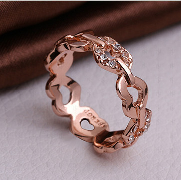 Drop Shipping Top Quality 18K Real Gold Plated Ring,Elegant lovers' heart to heart ring, nice gift
Drop Shipping Top Quality 18K Real Gold Plated Ring,Elegant lovers' heart to heart ring, nice gift
