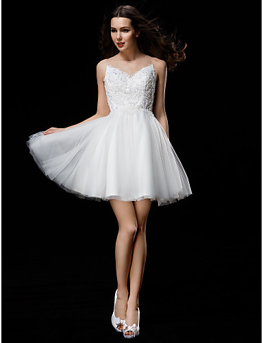 2016 New Hot Fashion Free Shipping Elegant Ball Gown Ivory Short/Mini Jewel Appliques Buttons Back Tulle Wedding Dresses 145, Champagne
2016 New Hot Fashion Free Shipping Elegant Ball Gown Ivory Short/Mini Jewel Appliques Buttons Back Tulle Wedding Dresses 145, Champagne