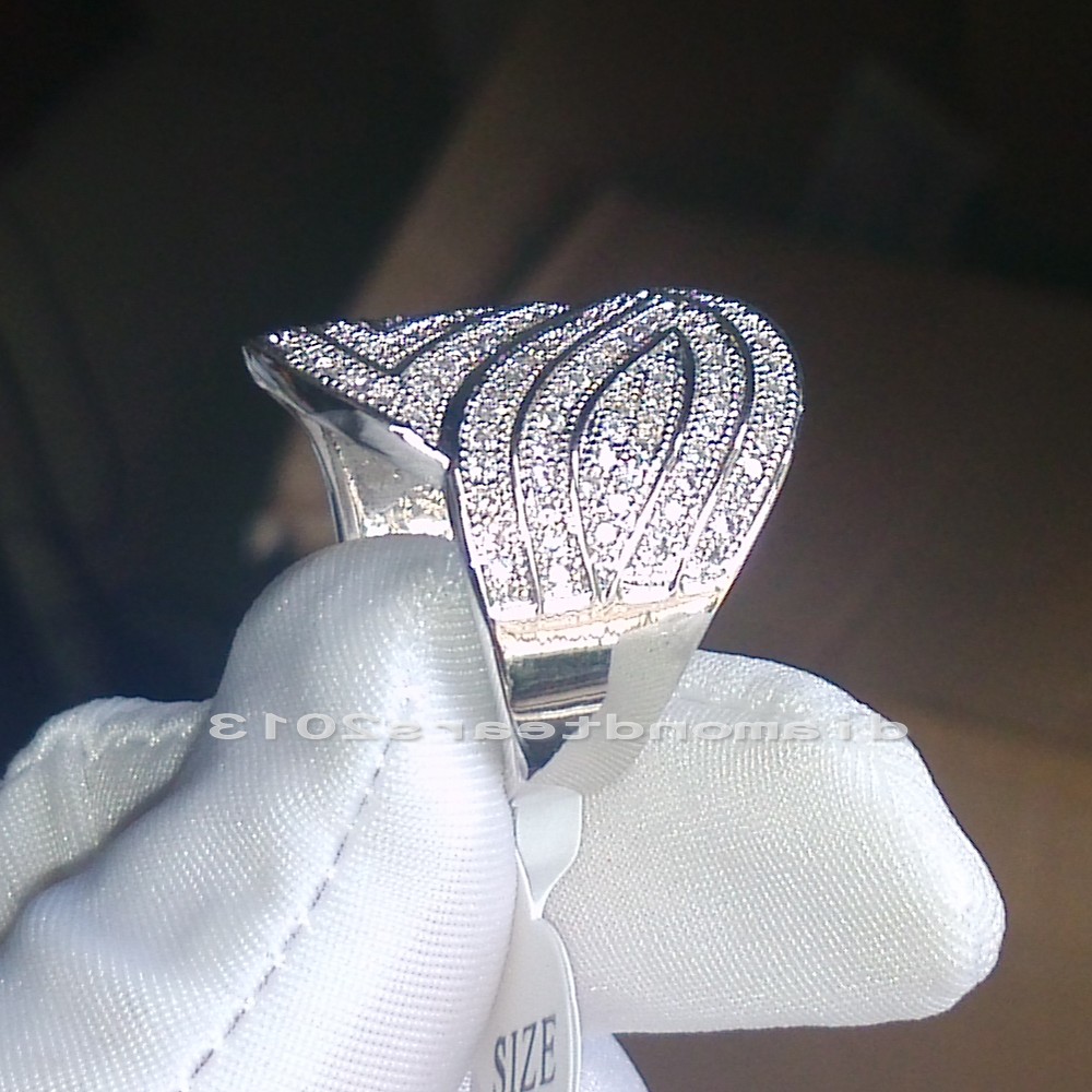 High-Quality 14K Gold Filled White Topaz Gemstone Stackable Wedding Ring Set for Women, 6/7/8/9 1a0c