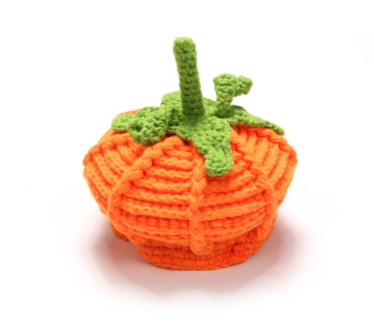 New Arrival Baby Pumpkin Hats Crochet Knitted Baby Kids Photo Props Infant BABY Costume Winter Hats 1pc Free shipping