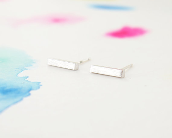 10Pair- S044 Gold Silver Metal Slim Bar Earrings Tiny Simple Bar Stud Earrings Cushion Rectangle Stick Earrings Stud for Women
10Pair- S044 Gold Silver Metal Slim Bar Earrings Tiny Simple Bar Stud Earrings Cushion Rectangle Stick Earrings Stud for Women