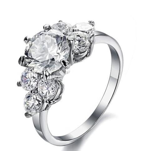 Free Shipping Fine Wholesale - Hearts and Arrows cut diamond CZ New simple Super Flash Rhinestone Ms. Ring Single Ring Wholesale
Free Shipping Fine Wholesale - Hearts and Arrows cut diamond CZ New simple Super Flash Rhinestone Ms. Ring Single Ring Wholesale