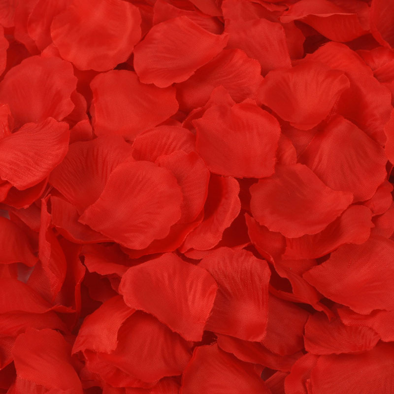 4000 Pcs Red Silk Rose Petals Artificial Flower Wedding Party Vase Decor Bridal Shower Favor Centerpieces Confetti