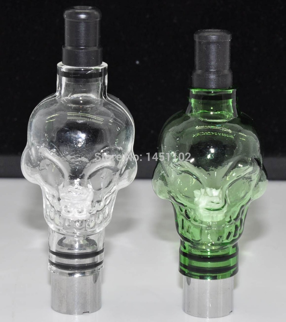 Big Skull Glass E cig Atomizer Cartridge Coil Tank Dry for 510 Thread eGo Vape Wax Oil With 2 extra coil Gift Box
Big Skull Glass E cig Atomizer Cartridge Coil Tank Dry for 510 Thread eGo Vape Wax Oil With 2 extra coil Gift Box