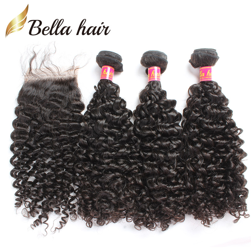 Lace Closure With Bundles Virgin Brazilian Hair Wefts 3pcs Curly Hair Weaves Extension Top Closrue Natural Color Bellahair
Lace Closure With Bundles Virgin Brazilian Hair Wefts 3pcs Curly Hair Weaves Extension Top Closrue Natural Color Bellahair