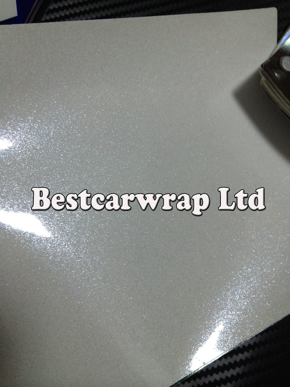 Glossy Metallic White vinyl wrap Car Wrap Film With Air release Sparkle pearlescent white car wrapping Foil styling Size 1.52*20M/Roll
