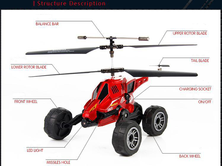 Remote Control Aircraft, Helicopter Model, Air Land Vehicle with missile for Children Gifts, Collecting, Blue
Remote Control Aircraft, Helicopter Model, Air Land Vehicle with missile for Children Gifts, Collecting, Blue