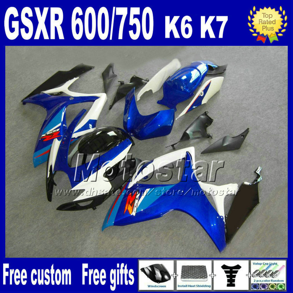 abs fairing kit for suzuki gsxr 600 750 06 07 k6 white blue black motobike parts gsxr 600 750 2006 2007 fairings fs60, Multi-color
abs fairing kit for suzuki gsxr 600 750 06 07 k6 white blue black motobike parts gsxr 600 750 2006 2007 fairings fs60, Multi-color