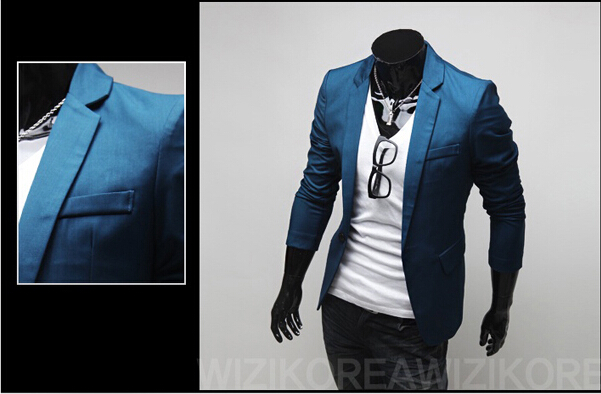 2016 Autumn Korean style small fresh Personality solid color Suit men fashion Casual slim Blazers for men size M-XXL,4-colors