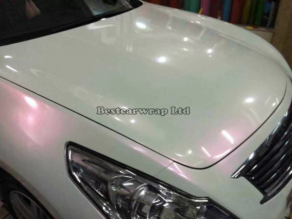 Pearl Glossy Chameelon Vinyl For Car wrapping Film with Bubble Free For Car Stickers FedEx FREE SHIPPING Size: 1.52*20m/Roll