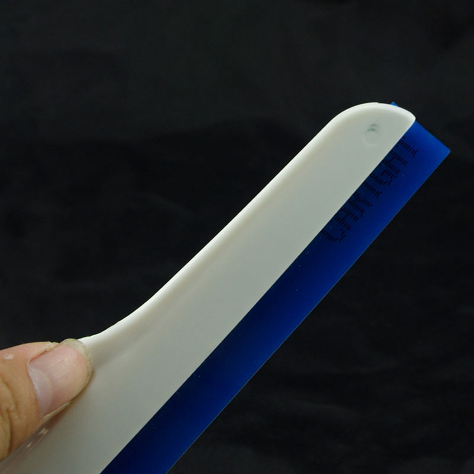 Blue Tapered Squeegee for PPF Installation, Non Scratch Soft Nylon Scraper for Clear Bra & Vinyl Wrap, Professional Automotive Bubble Removal Tool MO-