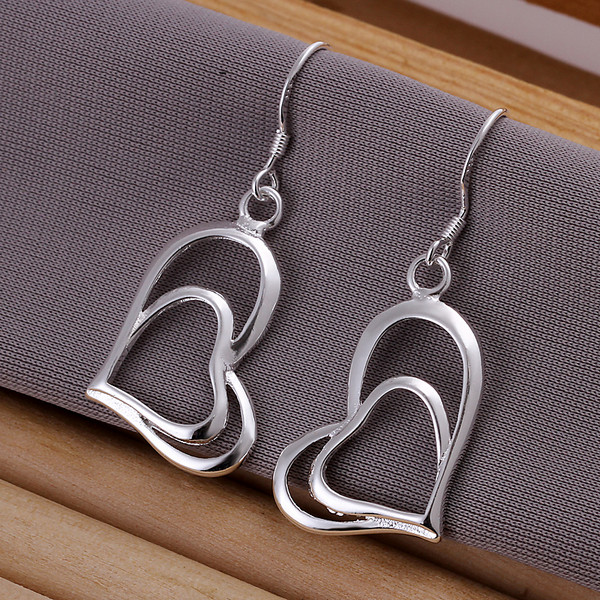 Brand new sterling silver Double Oblique Heart Earrings DFMSE165,women's 925 silver Dangle Chandelier earrings 10 pairs a lot factory
Brand new sterling silver Double Oblique Heart Earrings DFMSE165,women's 925 silver Dangle Chandelier earrings 10 pairs a lot factory