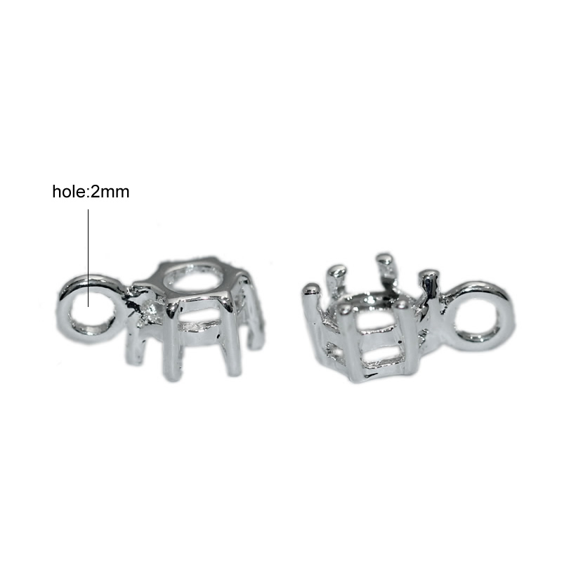 Beadsnice wholesale charms brass charm pendant jewelry setting fits 5mm crystal bracelet pendants necklace making free shipping ID 26449