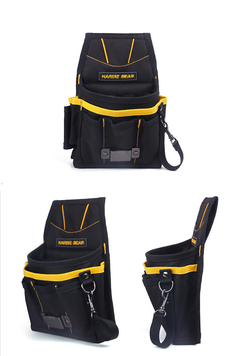 Compact Oxford Fabric Belt-Waisted Tool Holder Pouch - Weather Resistant Multipurpose Organizer for Automotive Use MO-304